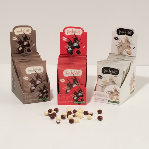 [스낵스] 퐁듀볼 초콜릿 1P 3종 선택구매 (밀크/다크/화이트) 간식 단체 선물 생일