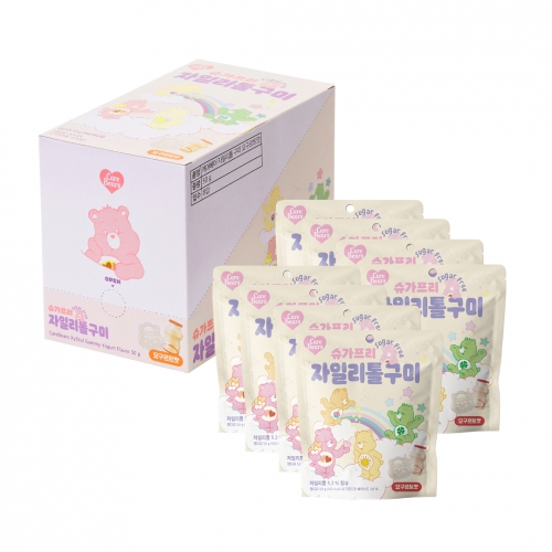 [스낵스] (무설탕) 자일리톨 구미 1P 3종 선택구매 (요구르트/포도/복숭아) 젤리 간식 선물 생일