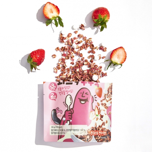 [스낵스] 와그작 후루룩 씨리얼 1P 3종 선택구매 (아몬드/카카오/딸기) 간식 선물 생일