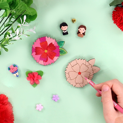 [하하당] 감사 카네이션 브로치