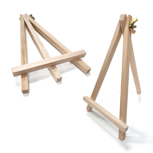 [할인행사] 미니 나무 이젤 액자 받침대 (약 11 x 19cm)