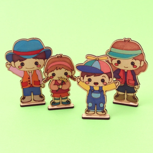 [아이디몬] 우드 DIY 캠핑 가족 만들기 조립 키트