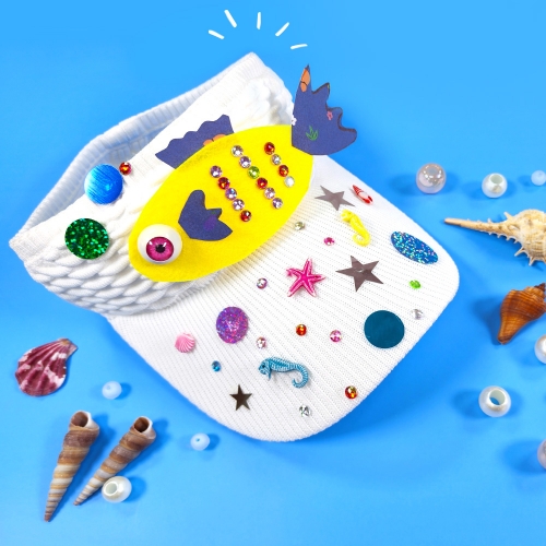 [만꾸] 물고기 썬캡 / 여름 모자