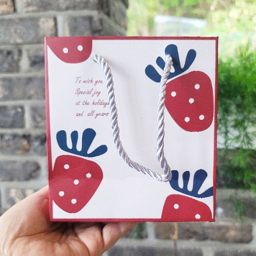 딸기 쇼핑백 (12개세트)