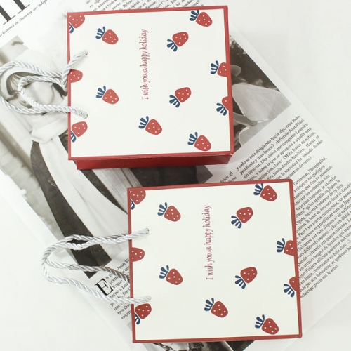 딸기 쇼핑백 (12개세트)