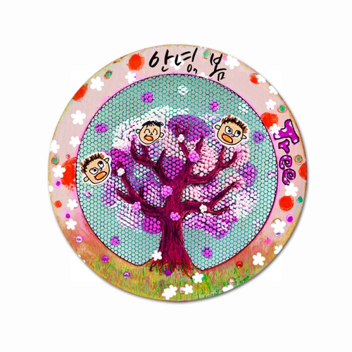 클레이로 봄액자 만들기