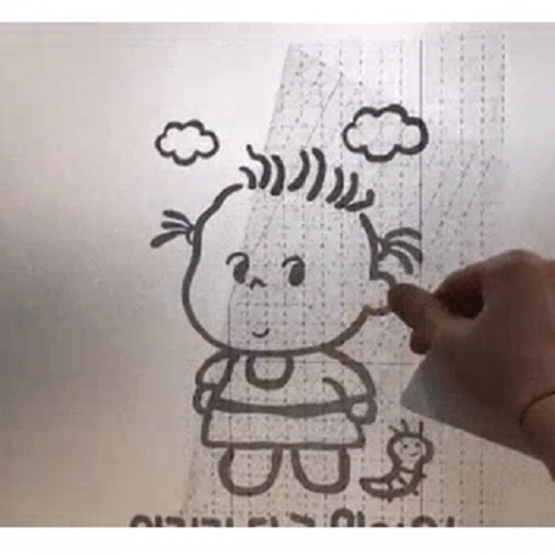 국산 눈금 보조시트지 모눈종이 테이프 시공보조 A4 50매