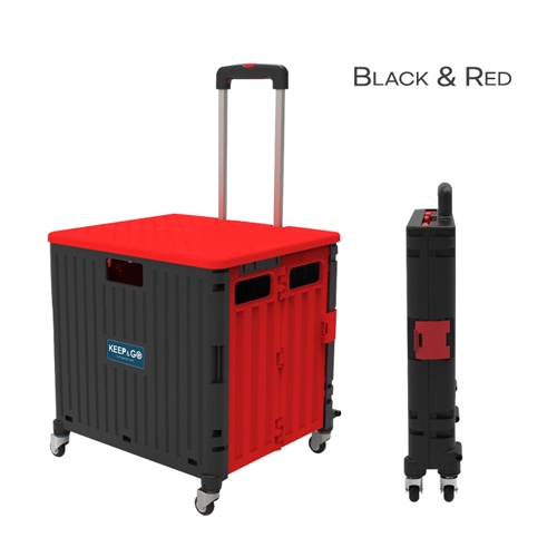 [킵앤고] 4바퀴 다용도 접이식 쇼핑카트(360도 회전)