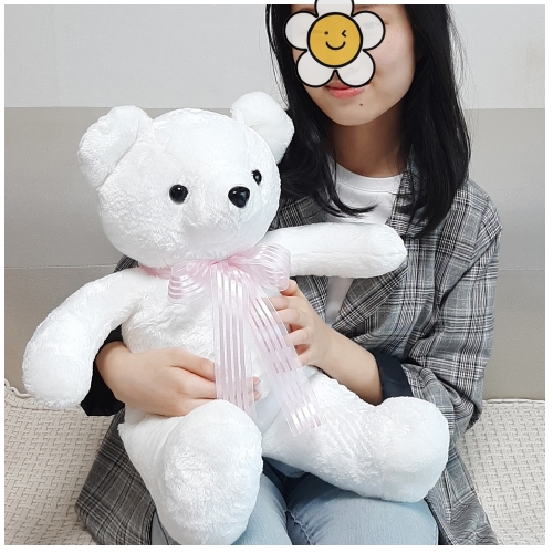 국산곰인형 러블리빅베어 중60,화이트곰,핑크곰,브라운곰,크림곰시리즈
