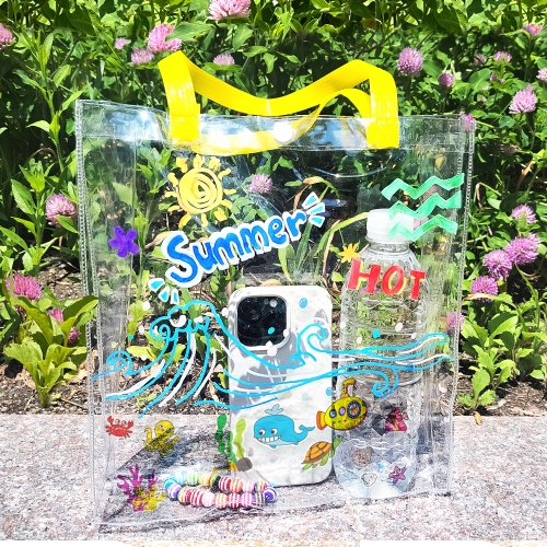 [탑키드] 스티커로 꾸미는 사각 비치백 만들기