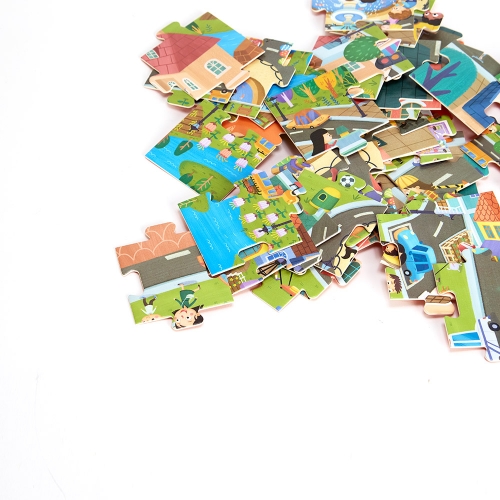 [캐스B]튼튼 퍼즐과포스터도시여행48pcs(2657)