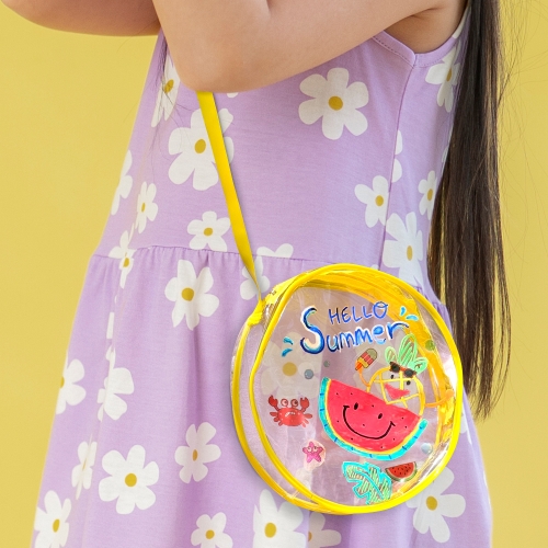 [탑키드] 스티커로 꾸미는 원형 비치백 만들기