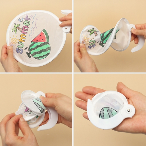 휴대용 접이식 패브릭부채(1개)