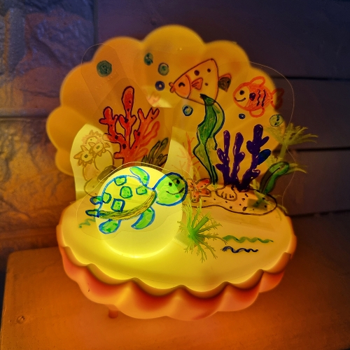 [탑키드] 만들기 바닷속 조개 LED 무드등