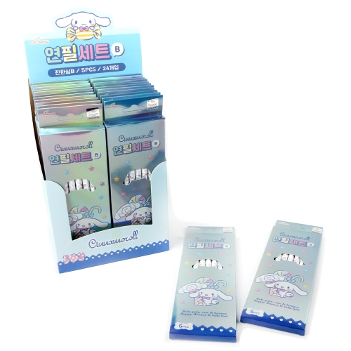 산리오 연필세트 5p 시나모롤 쿠로미 마이멜로디 신학기선물 학용품