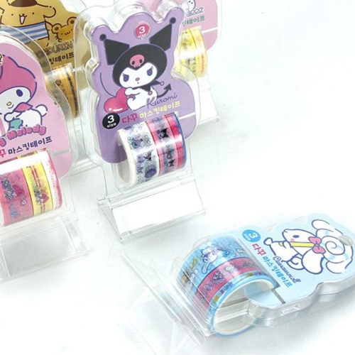산리오캐릭터 3가지 사이즈 다꾸 마스킹 테이프 마테 다이어리꾸미기