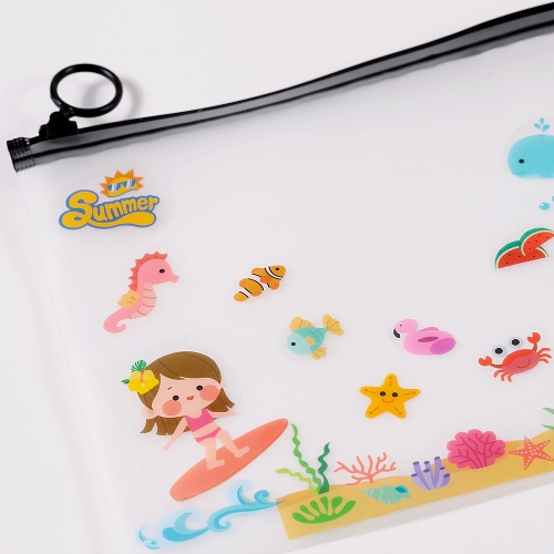 PVC 반투명 지퍼 파우치