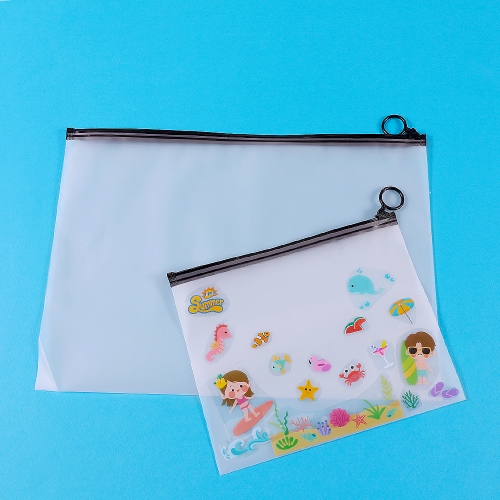 PVC 반투명 지퍼 파우치