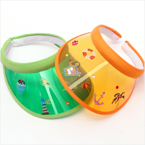 PVC 칼라 썬캡(2개)