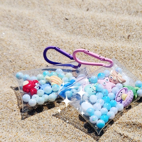 여름바다 미니 파우치 키링