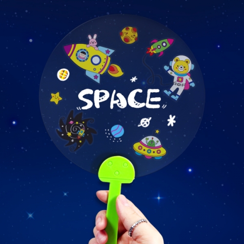 [탑키드] 만들기 스티커로 꾸미는 투명 부채