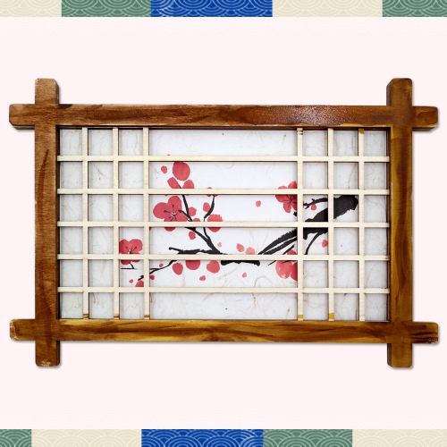 전통 한옥 문틀 민화액자(5인용)