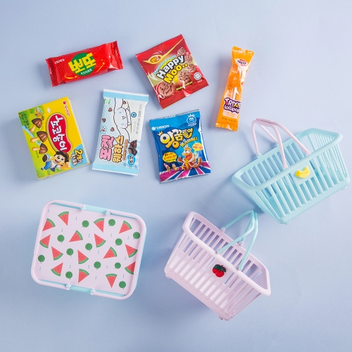 미니 간식 바구니 구디백 장난감 장바구니 (간식포함/무료라벨 제작)