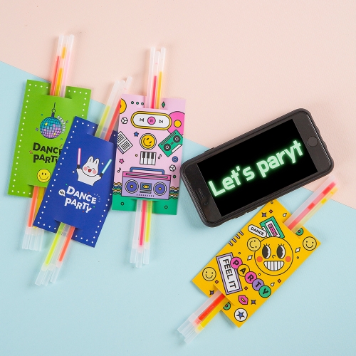 썸머 야광 팝아트 스틱 3개(무료라벨 제작) 랜덤발송