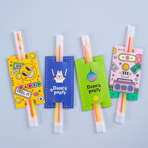 썸머 야광 팝아트 스틱 3개(무료라벨 제작) 랜덤발송