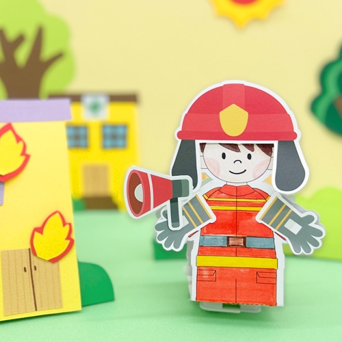 [오늘놀이] 우리동네 직업 태엽 인형(직업 4종세트/태엽포함/KC인증)