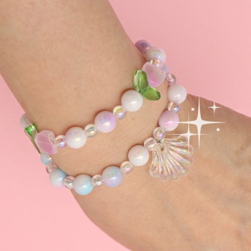 진주펄 투톤 비즈 팔찌(2종 택1)