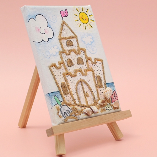 모래성 캔버스 액자