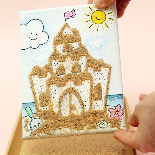 모래성 캔버스 액자