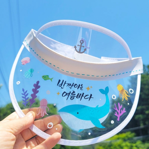 여름 투명 스티커 (3매입)