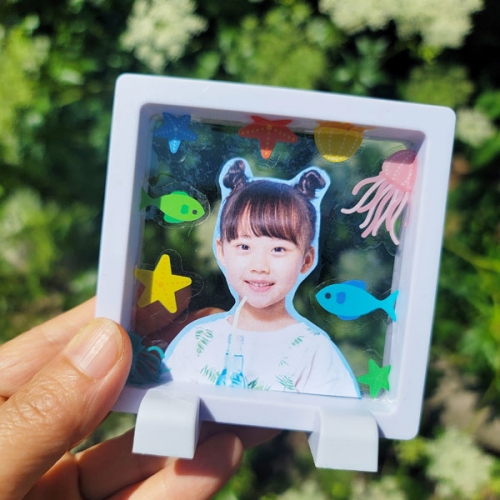 여름 투명 스티커 (3매입)