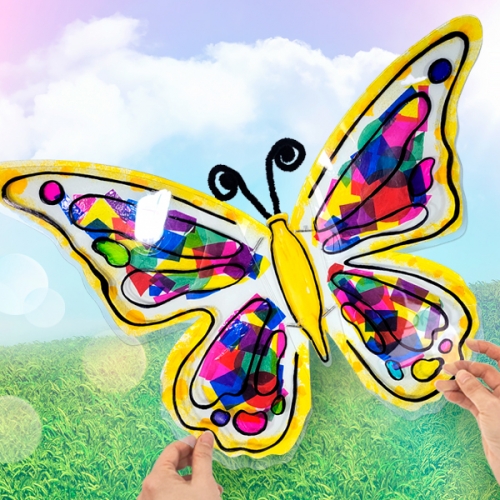 [탑키드] 만들기 셀로판지 입체 나비 날개 (3인용)