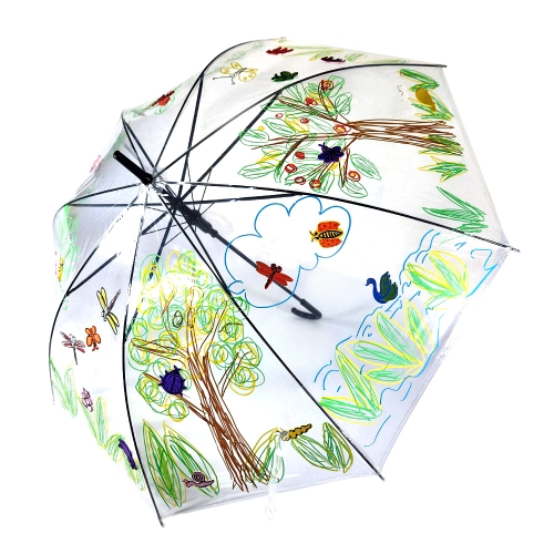 [탑키드] 만들기 EVA 스티커 투명 우산 (5인용)