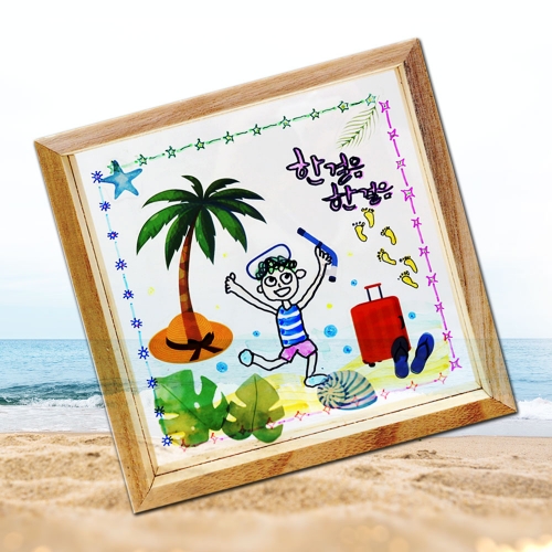 따라쓰는 캘리 그라피 아크릴 투명액자 꾸미기