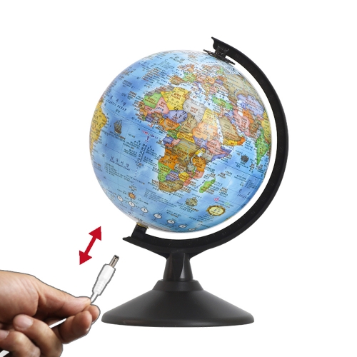 18cm 블루 조명 지구본