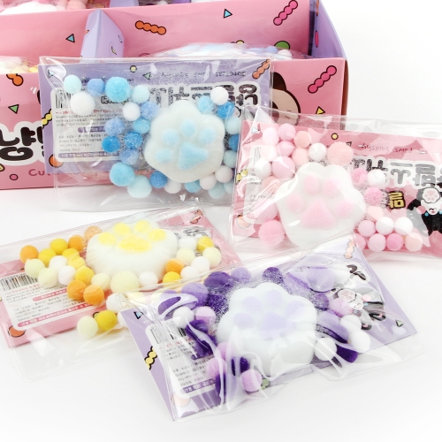 말랑쫀득 고양이인형 스퀴시 스트레스해소볼 감각발달 모찌 주물럭 장난감