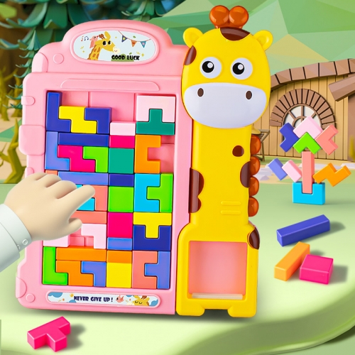 공룡 기린 테트리스 블록 퍼즐 블럭 쌓기 동물 보드게임 입체퍼즐 큐브 맞추기