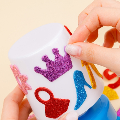 [대원피앤피] EVA 스티커 반짝이 혼합 꾸미기 만들기 재료(소포장/덕용)