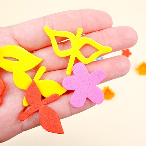 [대원피앤피] EVA 스티커 꽃 모양 봄 꾸미기 만들기 재료(소포장/덕용)