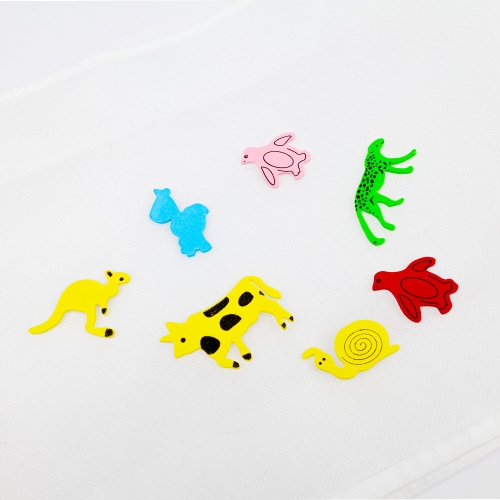 [대원피앤피] EVA 스티커 동물 모양 2종 택1 꾸미기 만들기 재료(소포장/덕용)