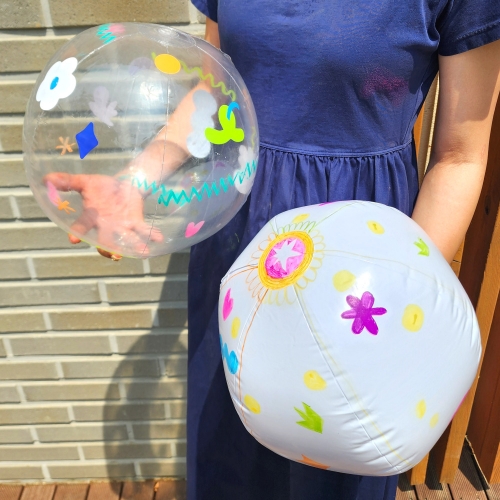 [미아아트] 투명 비치볼 만들기 꾸미기 세트