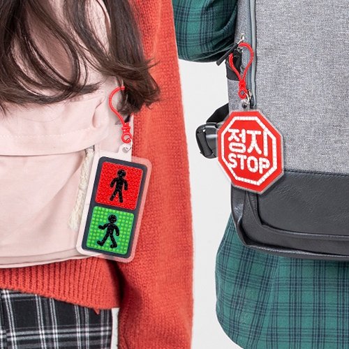 [하하당] 교통안전 보석십자수 키링 (2종 택1)
