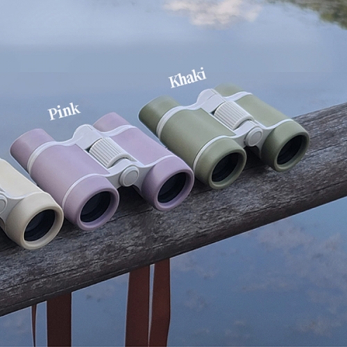 키즈 쌍안경 망원경 핑크 카키 2종 (색상 택1)