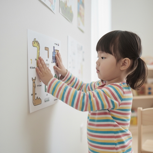 [베베스쿨] 돌돌북 유아포스터 학습 벽보 벽그림 동물 한글 숫자 알파벳 탈것 세계여러나라