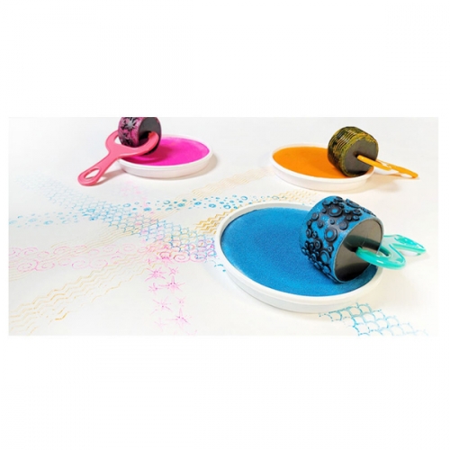 패턴롤러 6종세트 미술도구 물감놀이