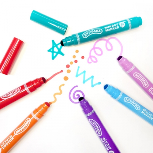 미니도트마카 6색/12색/24색 (3종 택1) 미술 색칠도구